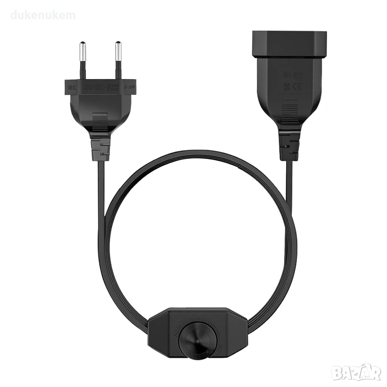 LED димер с ключ и кабел 1 м – 220–250V, до 100W, снимка 1