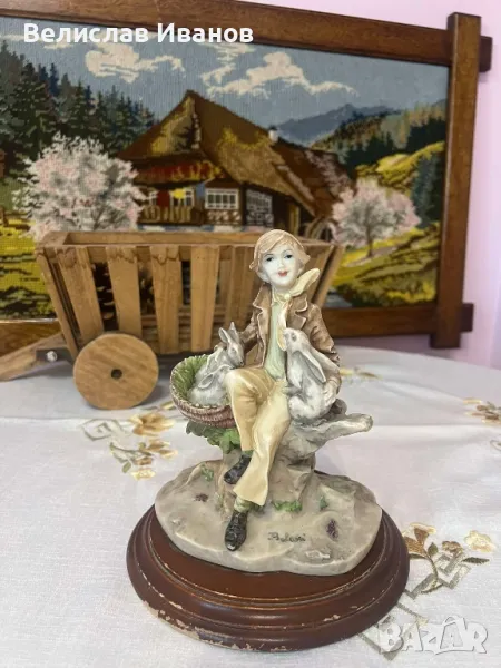 Стара антикварна фигурка Belcari , Capodimonte., снимка 1