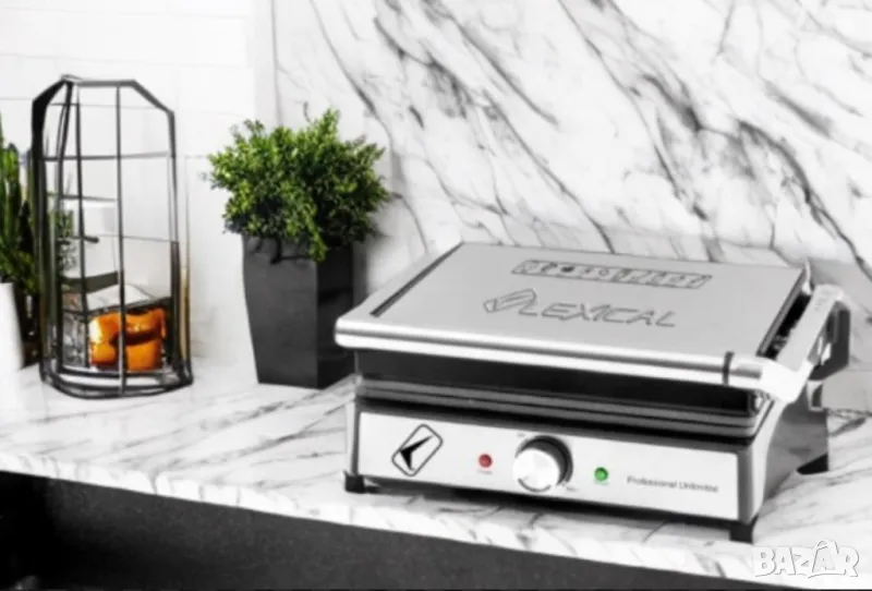 Професионална тостер преса за сандвичи и грил Lexical LSM-2570 2000W, снимка 1