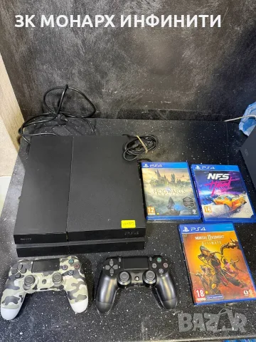 Playstation 4 Fat / 500GB / + 2 джойстика / +3 игри / + HDMI и захранващ кабел