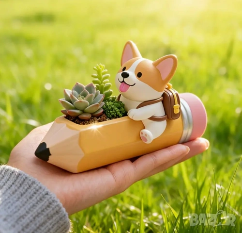 Молд кашпа куче с молив