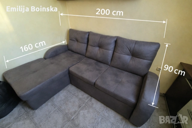 Ъглов диван – много запазен – 200/160 см