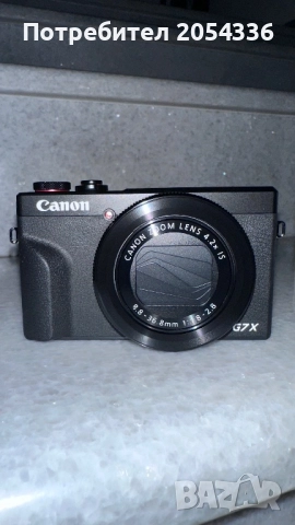 Дигитален фотоапарат Canon PowerShot G7X Mark III, 20.1MP, 4K, Черен, снимка 5 - Фотоапарати - 52315298