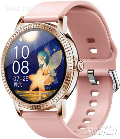 Луксозен смарт часовник CF18P - златно- розов, снимка 8 - Смарт часовници - 40307101