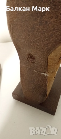 Мраморна статуетка / калъп за обувки – 2 броя,с дефект , снимка 7 - Статуетки - 52582817