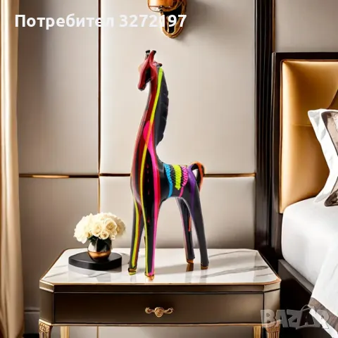 Модерна Дизайнерска Статуя на Кон, снимка 2 - Статуетки - 48294379