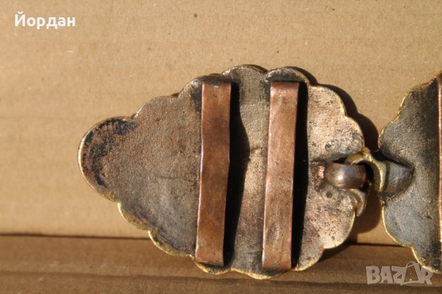 Сребърна пафта с живачна позлата, снимка 8 - Антикварни и старинни предмети - 44215236