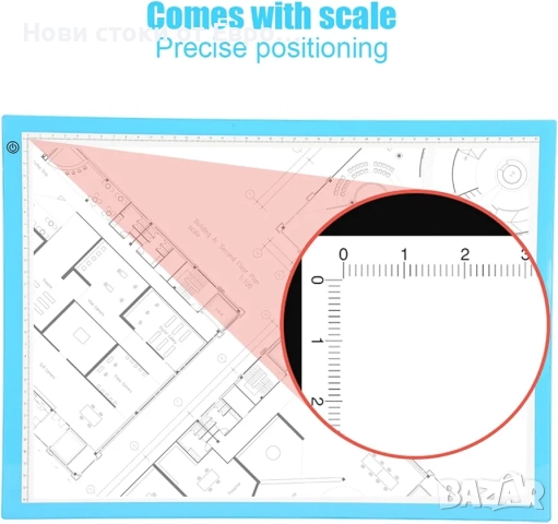 LED светлинна дъска A3,димируема подложка за проследяване за изкуство,анимация и дизайн, снимка 2 - Друга електроника - 52518313