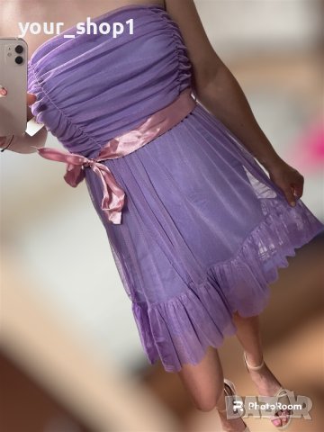 Дамски елегантни къси рокли с тюл , снимка 4 - Рокли - 41751675