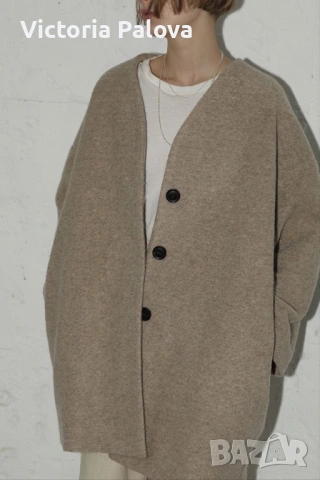 Acne Studios луксозен oversize вълнен кардиган – 100% wool, снимка 17 - Жилетки - 53764956