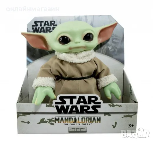 Очарователна плюшена играчка Бебе Йода – 15 см, снимка 1