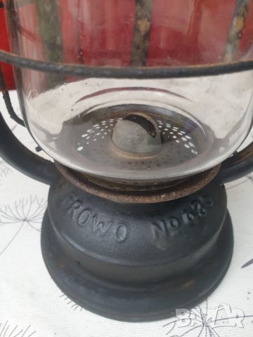 Стар немски фенер Frowo №426, снимка 4 - Антикварни и старинни предмети - 40939400