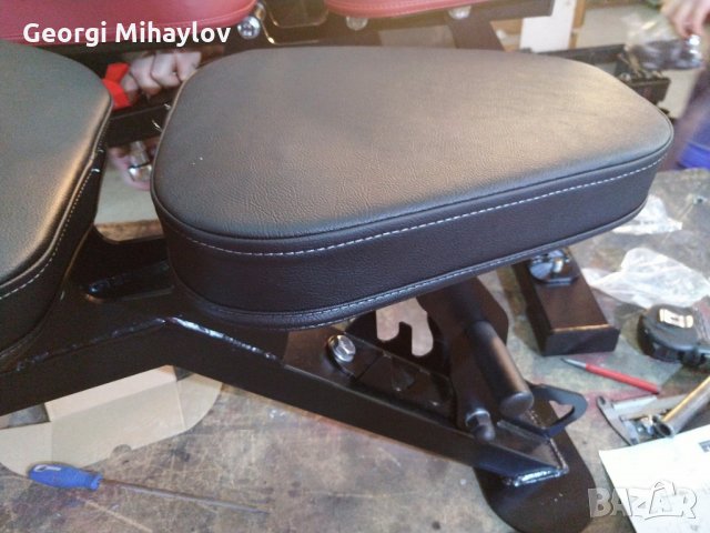 Професионална, мобилна, двойно регулируема фитнес пейка/лежанка, снимка 11 - Фитнес уреди - 11835514