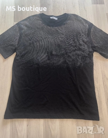 Дамска тениска с камъни 