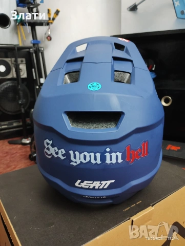 Шлем Фулфейс Каска LEATT чисто нова!, снимка 4 - Аксесоари за велосипеди - 53143245