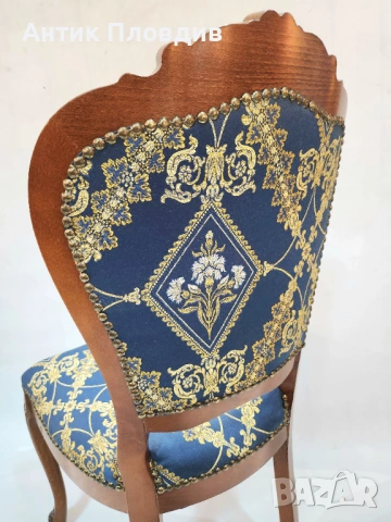 Комплект 4 трапезни стола в стил Луи XV, снимка 10 - Столове - 53440461