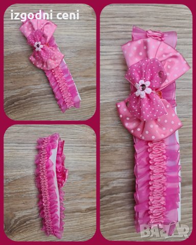 Бебешка лента за глава в цикламено, снимка 1