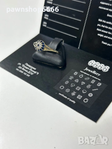 Златен пръстен 14К - 1 гр, снимка 5 - Пръстени - 53797383