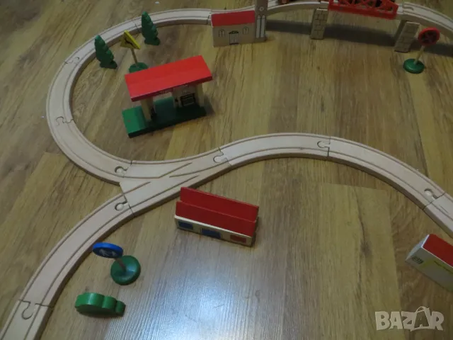 Дървено влакче, снимка 6 - Влакчета, самолети, хеликоптери - 48804341