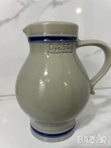 Елзаска каменна кана глазирана, снимка 3 - Антикварни и старинни предмети - 49233913