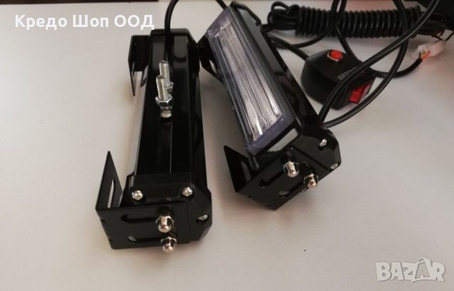 Жълта аварийна Сигнална LED лампа  16W линеен COB LED, снимка 4 - Аксесоари и консумативи - 41117376