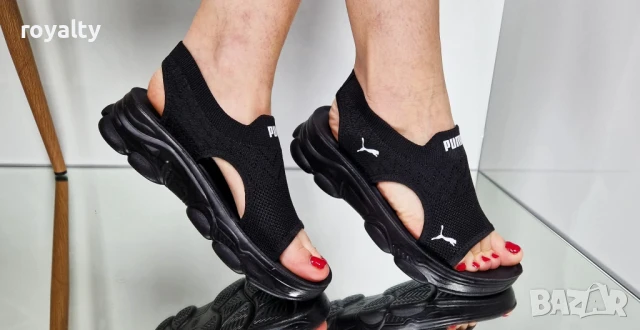 Puma черни дамски сандали , снимка 6 - Сандали - 51224442