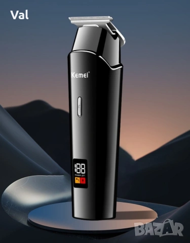 Безжична машинка за подстригване Kemei с LED дисплей , снимка 12 - Машинки за подстригване - 53761307