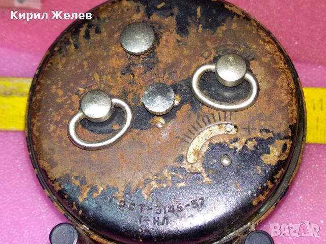 SLAVA MADE in USSR Стар КОЛЕКЦИОНЕРСКИ РУСКИ БУДИЛНИК МЕХАНИЧЕН НАСТОЛЕН ЧАСОВНИК СЛАВА СССР 30775, снимка 14 - Антикварни и старинни предмети - 44548987