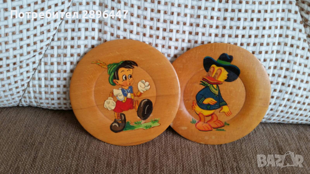Две дървени картинки за детска стая, снимка 2 - Колекции - 36152102