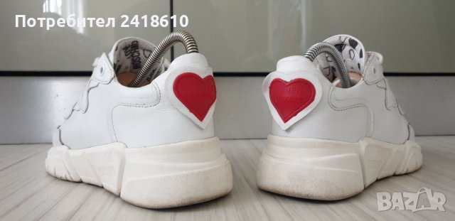 LOVE MOSCHINO Leather Sneakers Size 36- 23- 26см ОРИГИНАЛ! ЕСТЕСТВЕНА Кожа!, снимка 7 - Кецове - 41738889