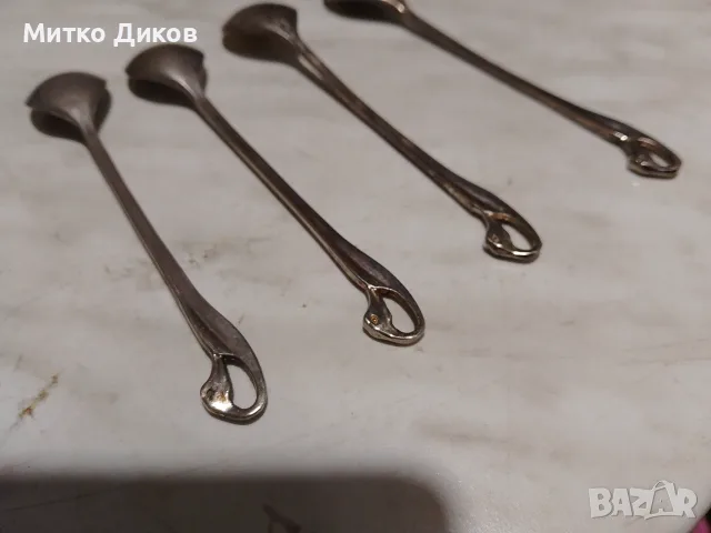 Лъжички френски винтидж посребрени 125 мм, снимка 4 - Прибори за хранене, готвене и сервиране - 56180876