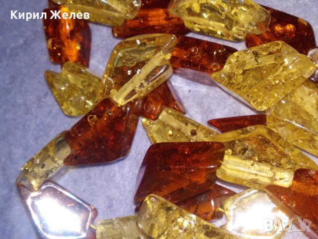 ПРЕКРАСНА ОГЪРЛИЦА КОЛИЕ ГЕРДАН ЕФЕКТНА ИМИТАЦИЯ на БАЛТИЙСКИ КЕХЛИБАР 26592, снимка 16 - Колиета, медальони, синджири - 40472548