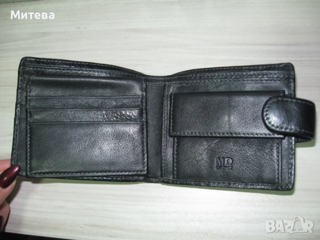 MD мъжки кожен портфейл естествена кожа, снимка 2 - Портфейли, портмонета - 52862832