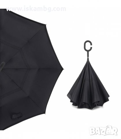 ЧАДЪР С ОБРАТНО ЗАТВАРЯНЕ И ОТВАРЯНЕ - код 2189, снимка 8 - Други - 33947475