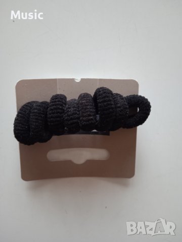 ✅Trisa оригинални нови малки черни ластици за коса 8 бр. , снимка 2 - Аксесоари за коса - 39683099