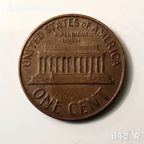 Лот пет по 1цент USA, снимка 6 - Нумизматика и бонистика - 55728763