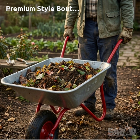 Градинска количка с товаропоносимост 100 кг - голям капацитет и стабилна основа