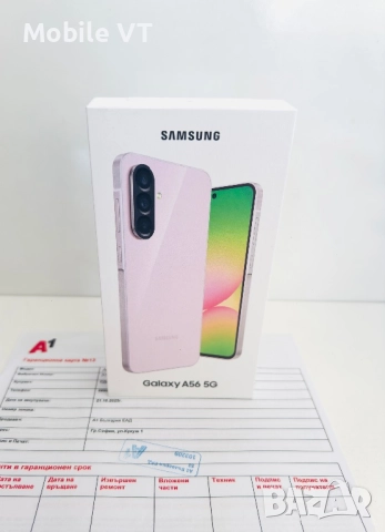 НОВ! Samsung Galaxy A56 5G 128GB Pink 2г.ГАРАНЦИЯ!