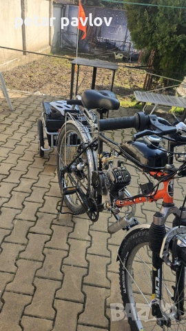 Колело с мотор + Ремарке, снимка 8 - Велосипеди - 53746641