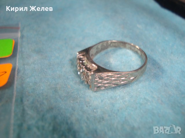 СТАР СКЪПОЦЕНЕН СРЕБЪРЕН АРТ НУВО ПРЪСТЕН ОКСИДИРАНО СРЕБРО 25138, снимка 6 - Антикварни и старинни предмети - 35884673