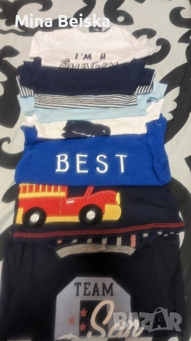 Бебшки летни дрехи рр80, снимка 2 - Панталони и долнища за бебе - 29257785