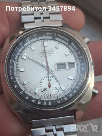 Рядък  часовник Seiko Pulsations chronograph 6139-6012 , снимка 5 - Мъжки - 49544818
