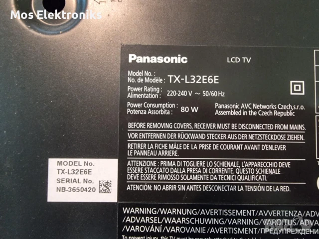 Телевизор на части - Panasonic TX-L32E6E, снимка 5 - Части и Платки - 50691560