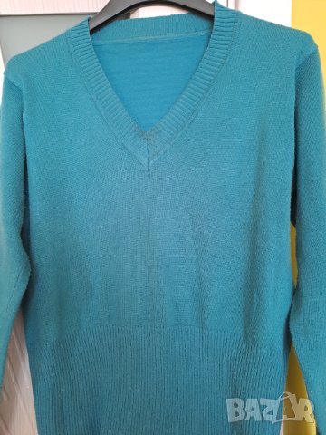 Дамски пуловер шпиц деколте, снимка 2 - Блузи с дълъг ръкав и пуловери - 42029000