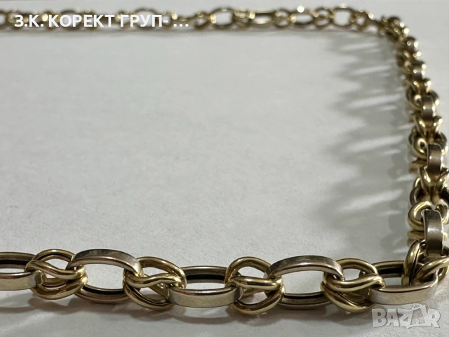 Златен синджир 14к, 21,67гр, снимка 7 - Колиета, медальони, синджири - 53755863