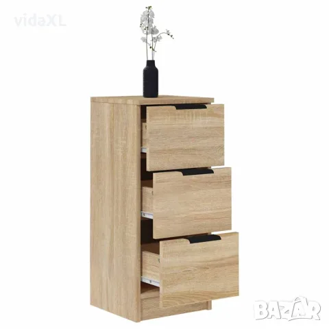 vidaXL Сайдборд, дъб сонома, 30x30x70 см, инженерно дърво, снимка 8 - Бюфети - 56148028