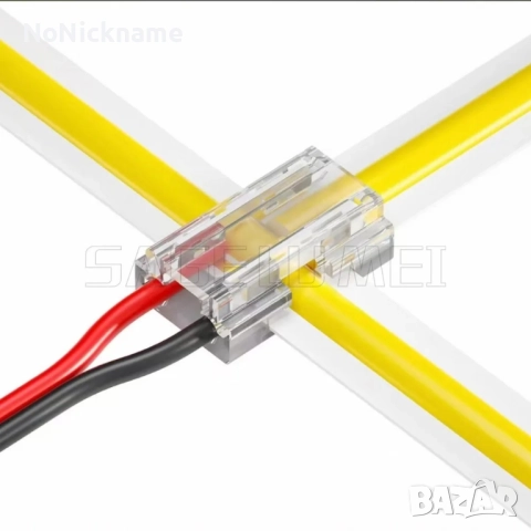10бр. 2-пинов COB конектор за LED лента 8в1 за PCB LED лента с ширина 8мм L/T/X форма, снимка 8 - Лед осветление - 52610949