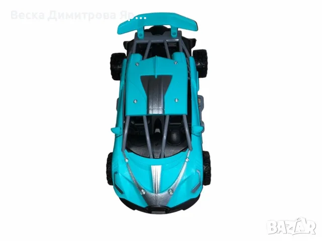 Състезателна кола с дистанционно управление, LED светлини, пушек, за деца, 1:18, снимка 9 - Електрически играчки - 48005281