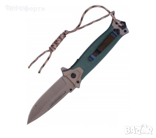 Сгъваем полуавтоматичен нож Browning 364, гумирана дръжка, 95 х 220, снимка 2 - Ножове - 41749555