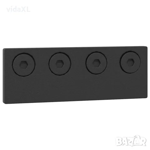 vidaXL Комплект механизъм за плъзгаща врата, 305 см, стомана, черен, снимка 8 - Железария - 56146973